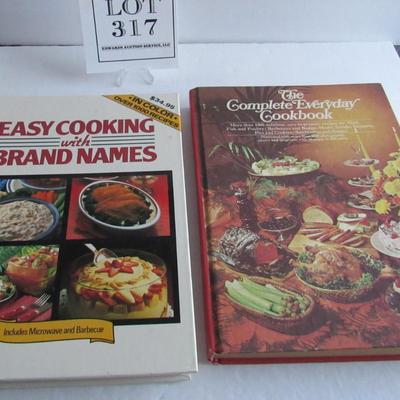 2 Older Hard Cover Large Cook Books
