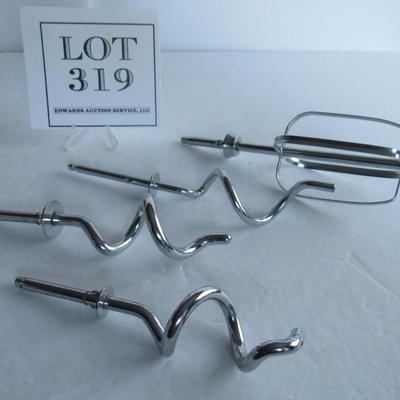 Heavy Duty Sturdy Dough Hooks, 1 Beater
