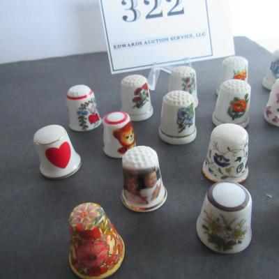 Lot of Older China Thimbles