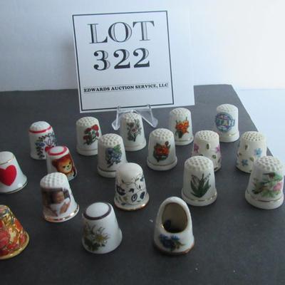 Lot of Older China Thimbles