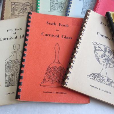 Set of 10 Carnival Glass ID Guides With Price Guide, 1973, Read Description