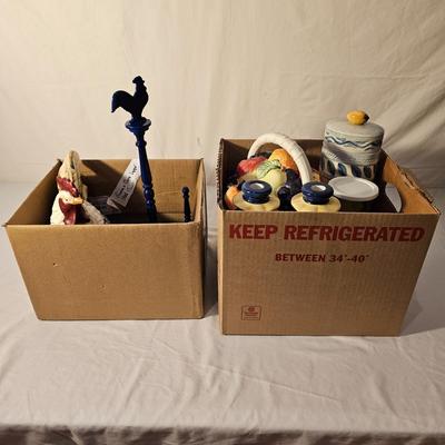 Ceramic Cookie Jar, Candle Holders & More (K-JS)