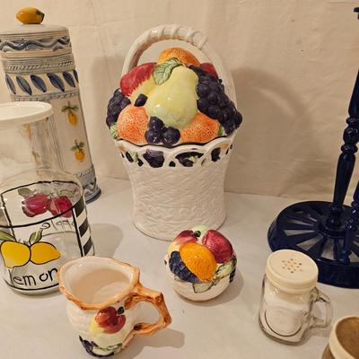 Ceramic Cookie Jar, Candle Holders & More (K-JS)