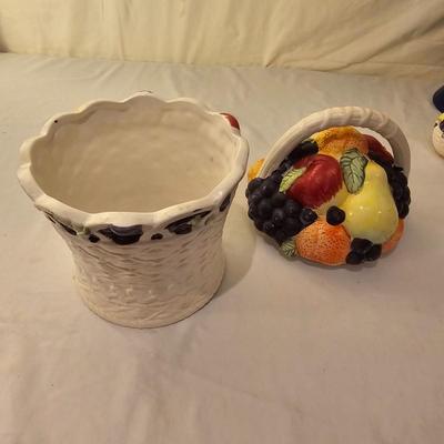 Ceramic Cookie Jar, Candle Holders & More (K-JS)