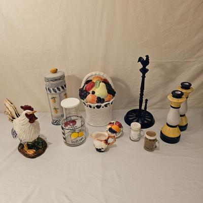 Ceramic Cookie Jar, Candle Holders & More (K-JS)