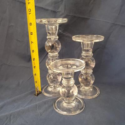 Glass Candle Holders