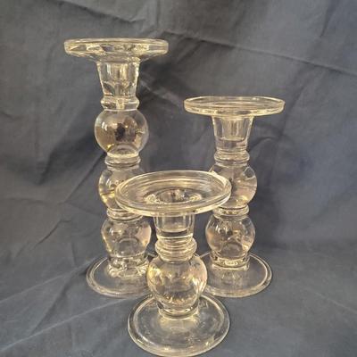 Glass Candle Holders