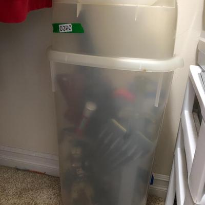 Mixed Kids Toy Lot and Container