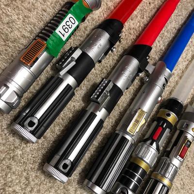 6 Lightsaber Toys w/ Under Armour Sack