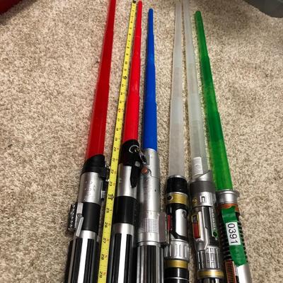 6 Lightsaber Toys w/ Under Armour Sack