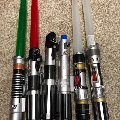 6 Lightsaber Toys w/ Under Armour Sack