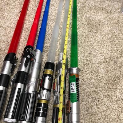 6 Lightsaber Toys w/ Under Armour Sack