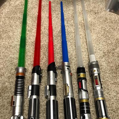 6 Lightsaber Toys w/ Under Armour Sack