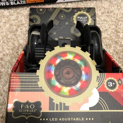New in Box; Clip-N-Roll Skates, Nerf Firetek Bow & 3 in 1 Spider & Solar Robot
