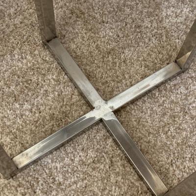 Chome Leg Round Table