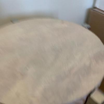 Chome Leg Round Table