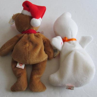 Lot 346: 2 Older Beanie Babies, Bear and Ghost