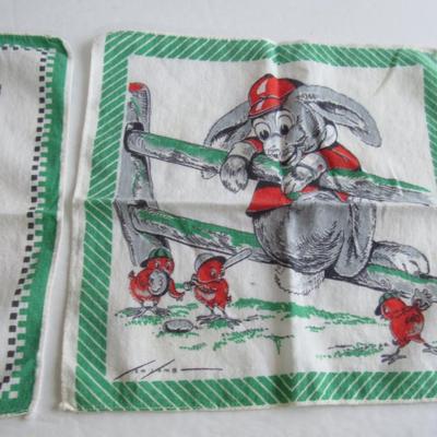 Lot 347: 2 Vintage Child's Hankies, Tom Thumb