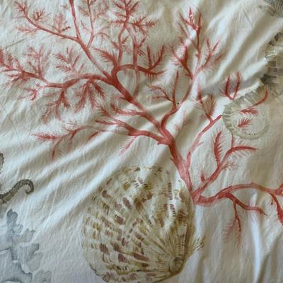 Pottery Barn Nautical Comforter Bedding Set w Pillows 93x88