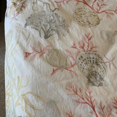 Pottery Barn Nautical Comforter Bedding Set w Pillows 93x88