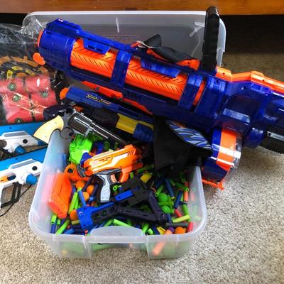 HUGE NERF Lot with XL Elite Shooter and X Shot Game plus much more