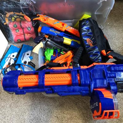 HUGE NERF Lot with XL Elite Shooter and X Shot Game plus much more