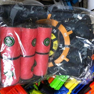 HUGE NERF Lot with XL Elite Shooter and X Shot Game plus much more