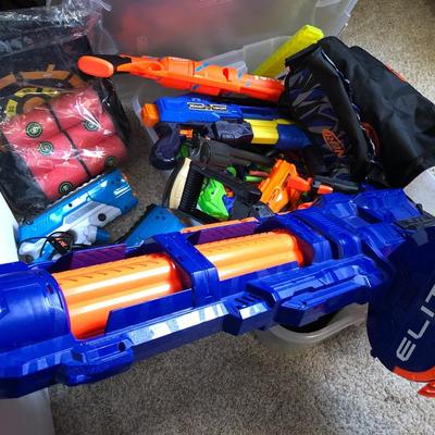 HUGE NERF Lot with XL Elite Shooter and X Shot Game plus much more