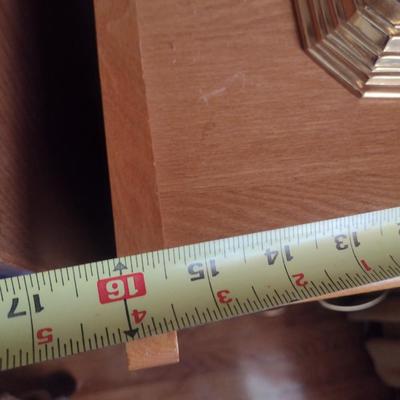 Wood Finish Two Drawer Filing Cabinet