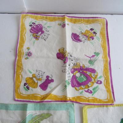 Lot 348: 3 Vintage Child's Hankies