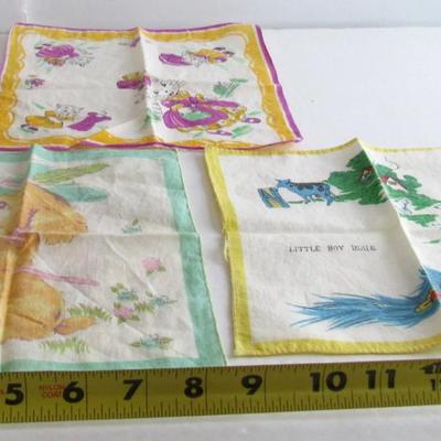 Lot 348: 3 Vintage Child's Hankies