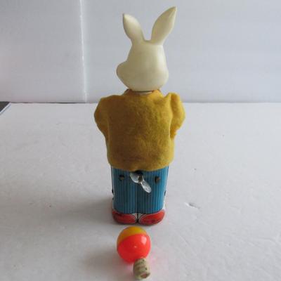 Lot 349: Lot of Misc Toys, Wind Up Rabbit, Francie Jacket, Mr Peanut Charms, Revell Box