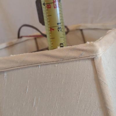 Resin Post with Hand Applied Painted Asian Theme Table Lamp