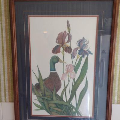 Framed Watercolor Limited-Edition Print 148/350 by Ben Kiger