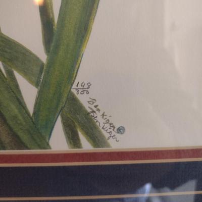 Framed Watercolor Limited-Edition Print 148/350 by Ben Kiger