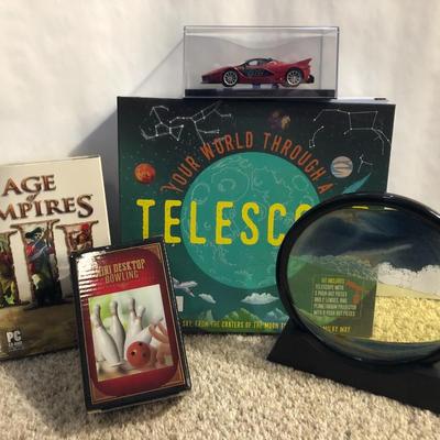 Misc Lot- Car, Water & Sand Decor, DVDs, Game+