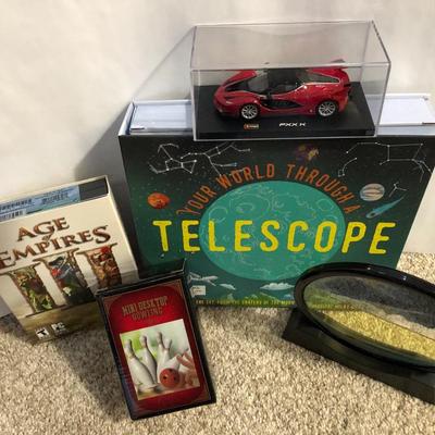 Misc Lot- Car, Water & Sand Decor, DVDs, Game+