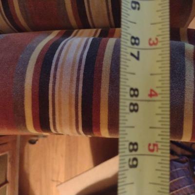 Vintage Straight Line Upholstered Three Cushion Couch