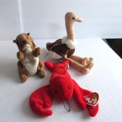 Lot 356: 3 Older Beanie Babies, Nice