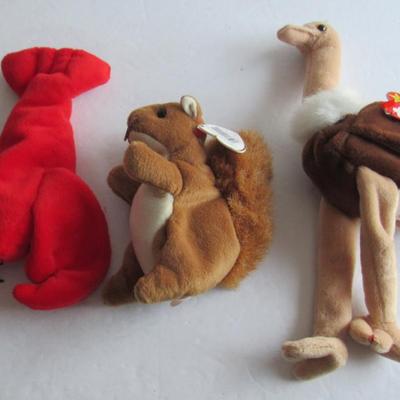 Lot 356: 3 Older Beanie Babies, Nice