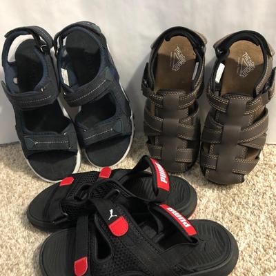 Three Pair Boys Sandals