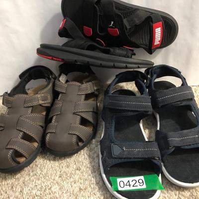 Three Pair Boys Sandals
