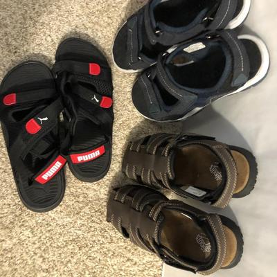 Three Pair Boys Sandals