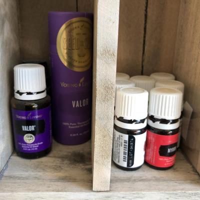 Young Living Essential Oils & Aromatherapy with Wall Shelf