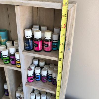 Young Living Essential Oils & Aromatherapy with Wall Shelf