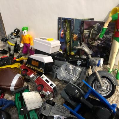 Action Figures, Cars, Air Storm Zing + more