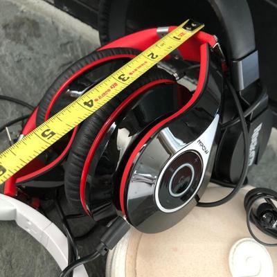 Headphones: BEATS by dr. dre, Rock Jam, MPOW, & Sony earplugs
