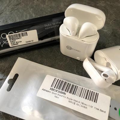 Earbuds, Stylus iPad Pen & Sports Band for Apple Watch
