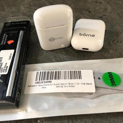 Earbuds, Stylus iPad Pen & Sports Band for Apple Watch