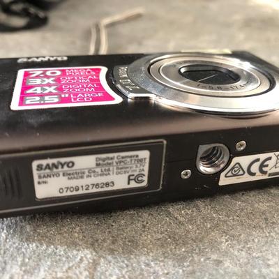 Blue Kodak Mini and Sanyo Camera